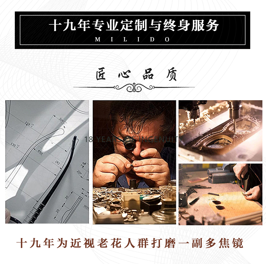 美麗島漸進(jìn)多焦老花鏡 看近看遠只需一副